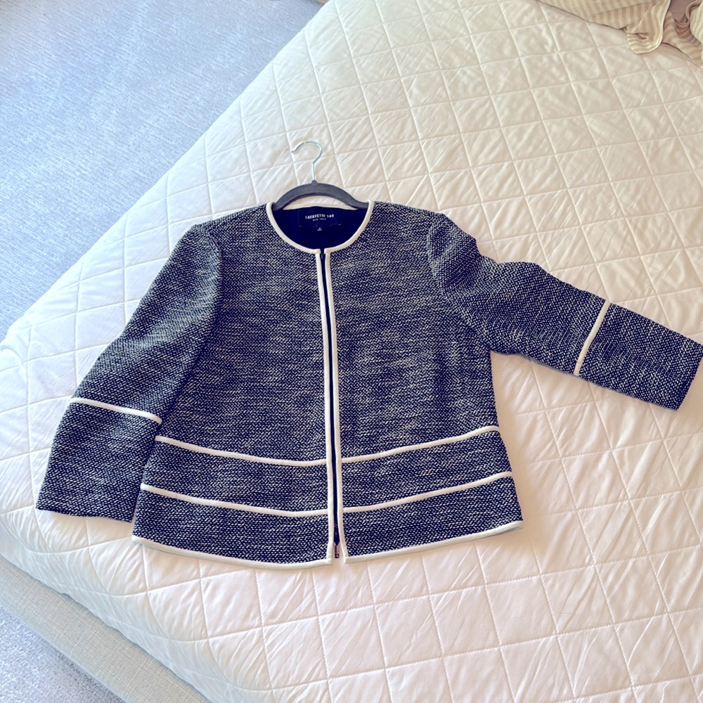 Navy and White blazer